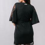 Robe Curto Viscolycra e Renda Larissa Preto