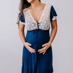 Camisola Manga curta com Botões, Renda e Tule Sofia