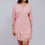 Robe Curto Manga 3/4 Rosê Lívia