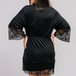 Robe Curto Manga 3/4 Preto Lívia