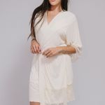 Robe Curto Manga 3/4 Marfim Lívia