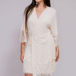 Robe Curto Manga 3/4 Marfim Lívia