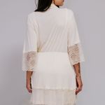 Robe Curto Manga 3/4 Marfim Lívia