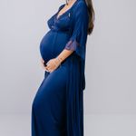 Robe Longo com Renda Marinho Eduarda