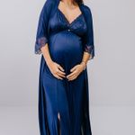 Robe Longo com Renda Marinho Eduarda