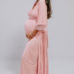 Robe Longo com Renda Rosê Eduarda