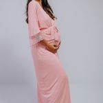 Robe Longo com Renda Rosê Eduarda