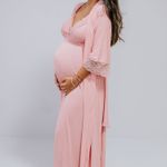 Robe Longo com Renda Rosê Eduarda