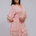 Robe Curto Manga 3/4 Rosê Lívia