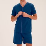 Pijama Masculino Manga curta com Botões Eder