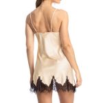 Camisola Curta Em Cetim Com Renda Gaia - Daniela Tombini