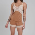 Short Doll com Alça e Renda Cintia