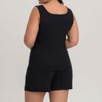 Short Doll Plus Size Regata Canelado Sorrisos