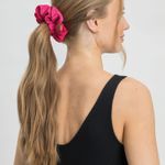 Kit de Touca de Dormir Cetim + Scrunchie Pink