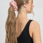 Kit de Touca de Dormir Cetim + Scrunchie Rosinha