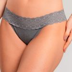 Calcinha Fio Dental Duplo com Renda Viscolycra Bella