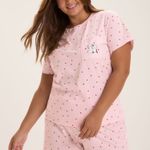 Short Doll Manga curta Plus Size Laços de Pelúcia