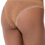 Kit 2 Calcinhas Biquíni Com Renda Sem Costura Bronze com Roxo Claro
