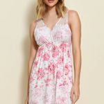 Camisola Curta Floral com Renda Suzi - Miss Victtoria