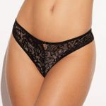 Calcinha Tanga Fio Dental Em Renda Com Detalhe Em Tiras Self Love