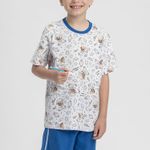 Pijama Masculino Manga curta Infantil Colorindo Sonhos
