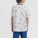 Pijama Masculino Manga curta Infantil Colorindo Sonhos