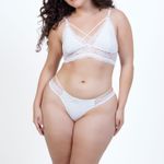 Conjunto sem Aro e sem Bojo Strappy e Renda Luísa