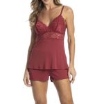 Short Doll Com Renda Manu Colors Vermelho - Daniela Tombini