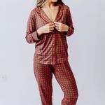 Pijama Feminino Manga Longa com Botões e Calça Noel Club - Thanandra Torres