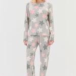 Pijama Feminino Manga Longa e Calça Stars