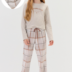 Pijama Feminino Infantil Manga Longa e Calça Lovers Club
