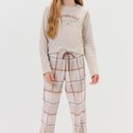 Pijama Feminino Infantil Manga Longa e Calça Lovers Club