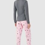 Pijama Feminino Manga longa e Calça Sonhos que Brilham