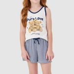 Short Doll Infantil Regata Teddy Love