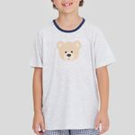 Pijama Masculino Infantil Manga Curta Teddy Love