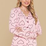 Pijama Feminino Longo com Botões Amor