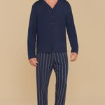 Pijama Masculino Longo com Botões Classic