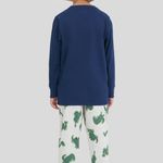 Pijama Masculino Infantil Manga longa e Calça Dino