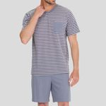 Pijama Masculino Manga curta Stripe