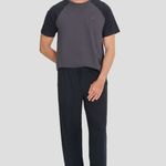 Pijama Masculino Manga curta e Calça Relax