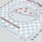 Pijama Feminino Infantil Manga curta e Calça Dia de Pizza