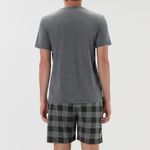 Pijama Masculino Manga curta Xadrez Blend