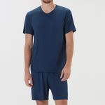 Pijama Masculino Manga curta Comfy Marinho