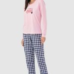 Pijama Feminino Manga longa e Calça Amor Desbloqueado