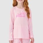 Pijama Feminino Infantil Manga longa e Calça Princess
