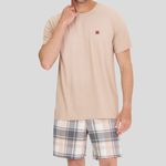 Pijama Masculino Manga curta Sempre Juntos