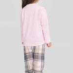 Pijama Feminino Infantil Manga longa e Calça Sempre Juntos