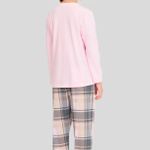 Pijama Feminino Infantil Manga longa e Calça Sempre Juntos