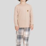 Pijama Masculino Infantil Manga longa e Calça Sempre Juntos