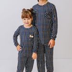 Pijama Infantil Unissex Manga Longa e Calça Sweet Lines - Thanandra Torres